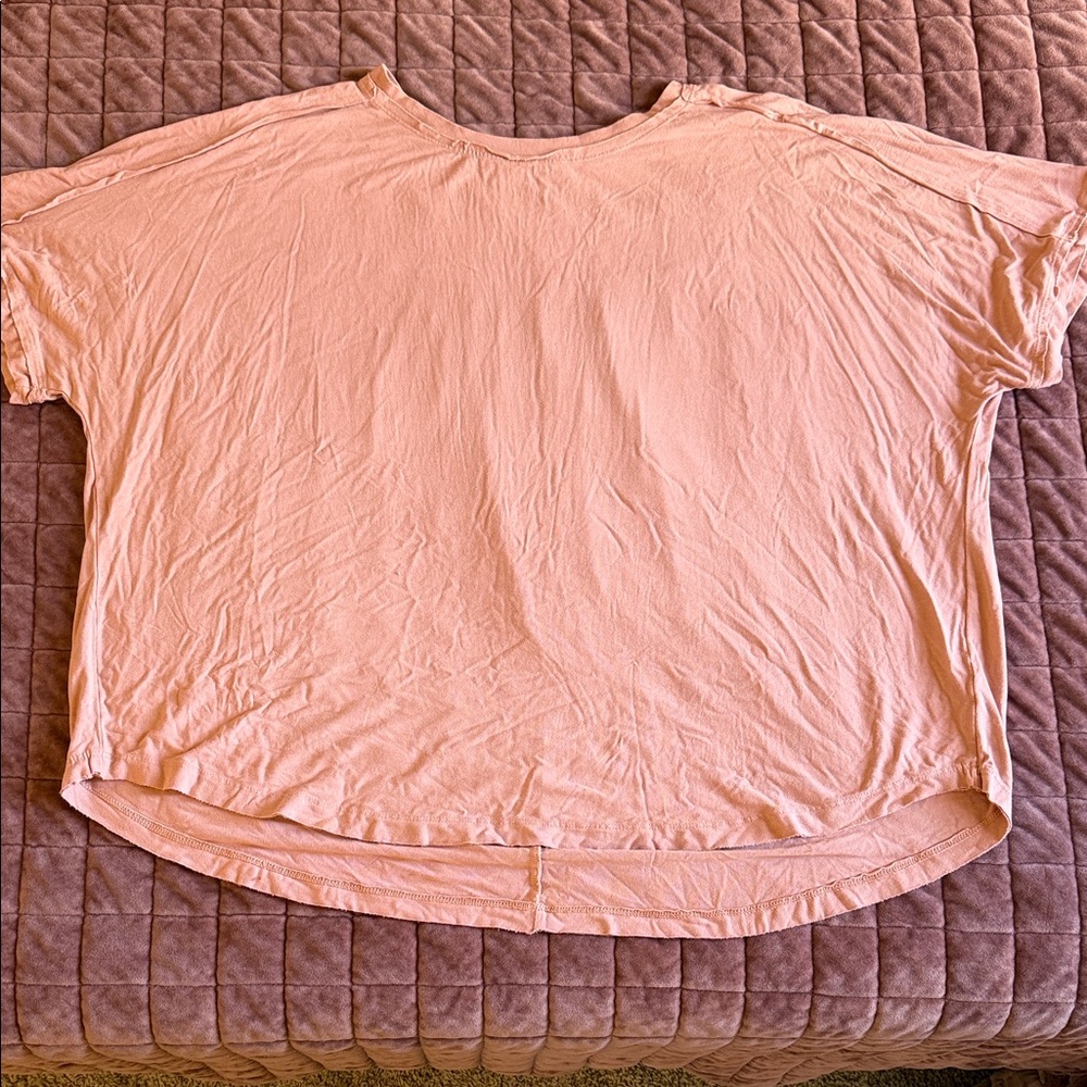 Easel Los Angeles Oversized Coral Shirt Large